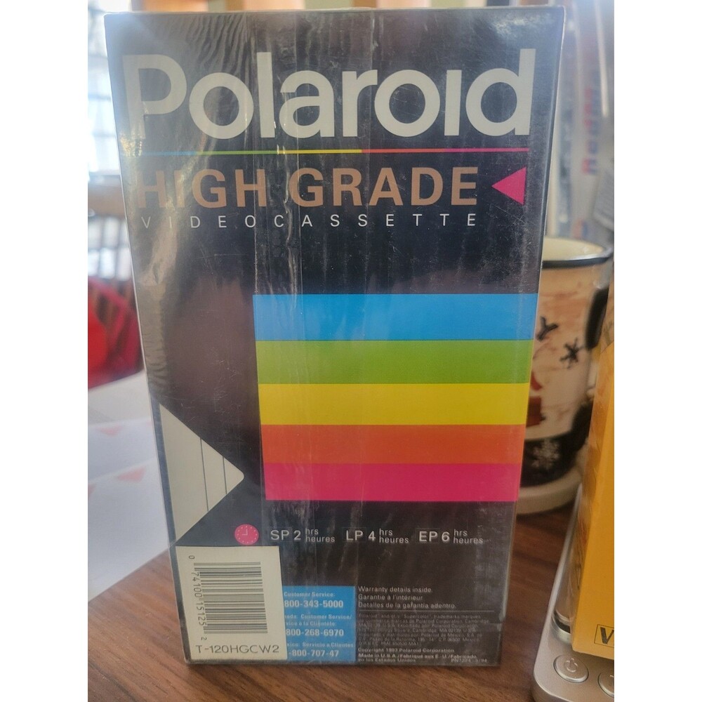 NEW Kodak HS  T-120 High Standard and 2 Polaroid HG Blank VHS Tapes Sealed - Picture 3 of 5